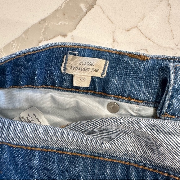 Madewell Classic Straight Jeans in Novello Wash - Picture 9 of 9